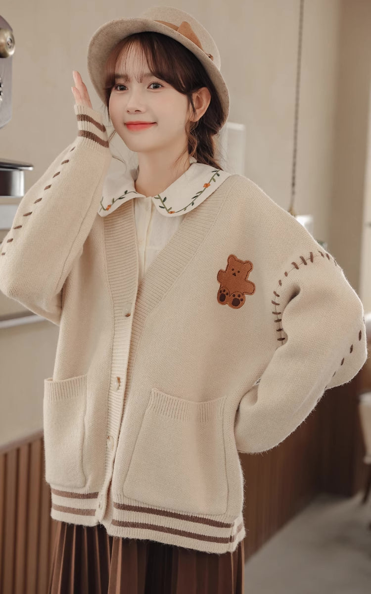 Bear Stitch Cardigan