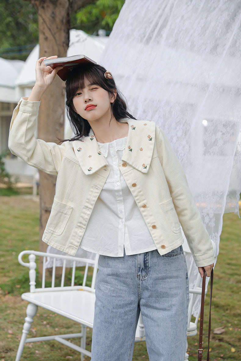 Little Daisy Embroidered Jacket