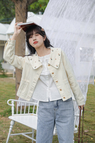 Little Daisy Embroidered Jacket