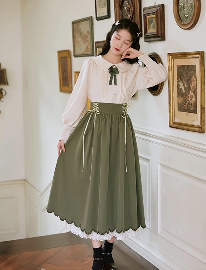 Conjunto de blusa y falda Evergarden