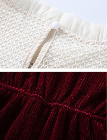 Lace High Neck Sweater Dress