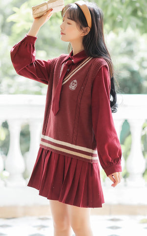 Prep School Vest & Dress Set