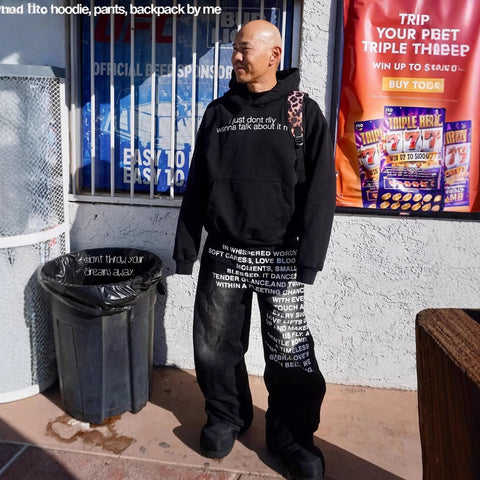 Retro Hip-Hop Loose Letter-Printed Jeans