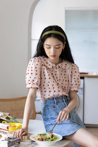 Blusa de jardín retro