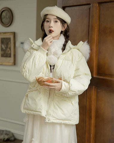 Little Bow Puffer Jacket