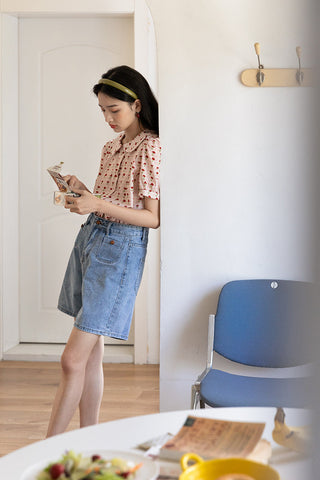 Blusa de jardín retro