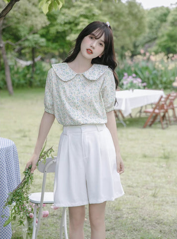 Blusa de jardín pastel