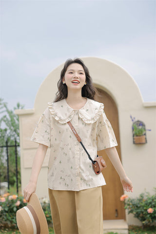 Forest Bunny Button Up Shirt