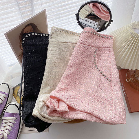 Diamante Tweed Shorts