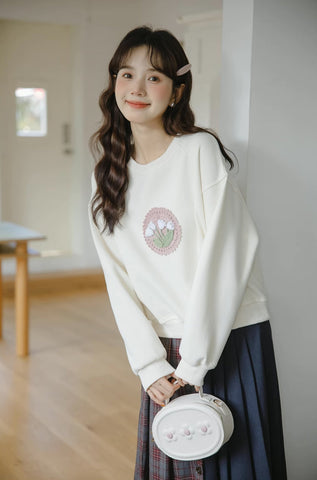 Sudadera de tulipán de crochet