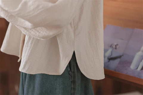 Marshmallow Puff Sleeve Blouse