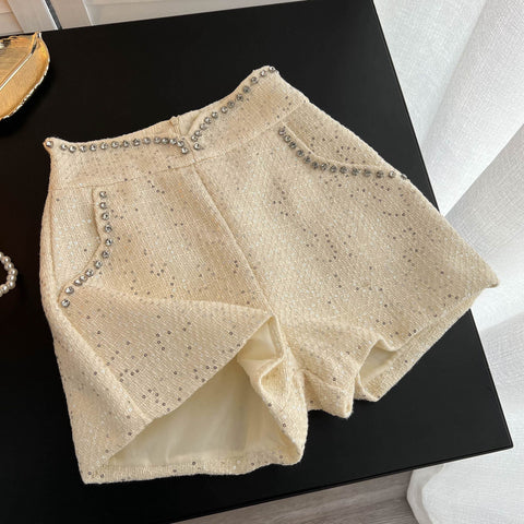 Diamante Tweed Shorts
