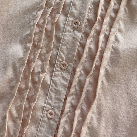 Pintuck Puff Sleeve Blouse