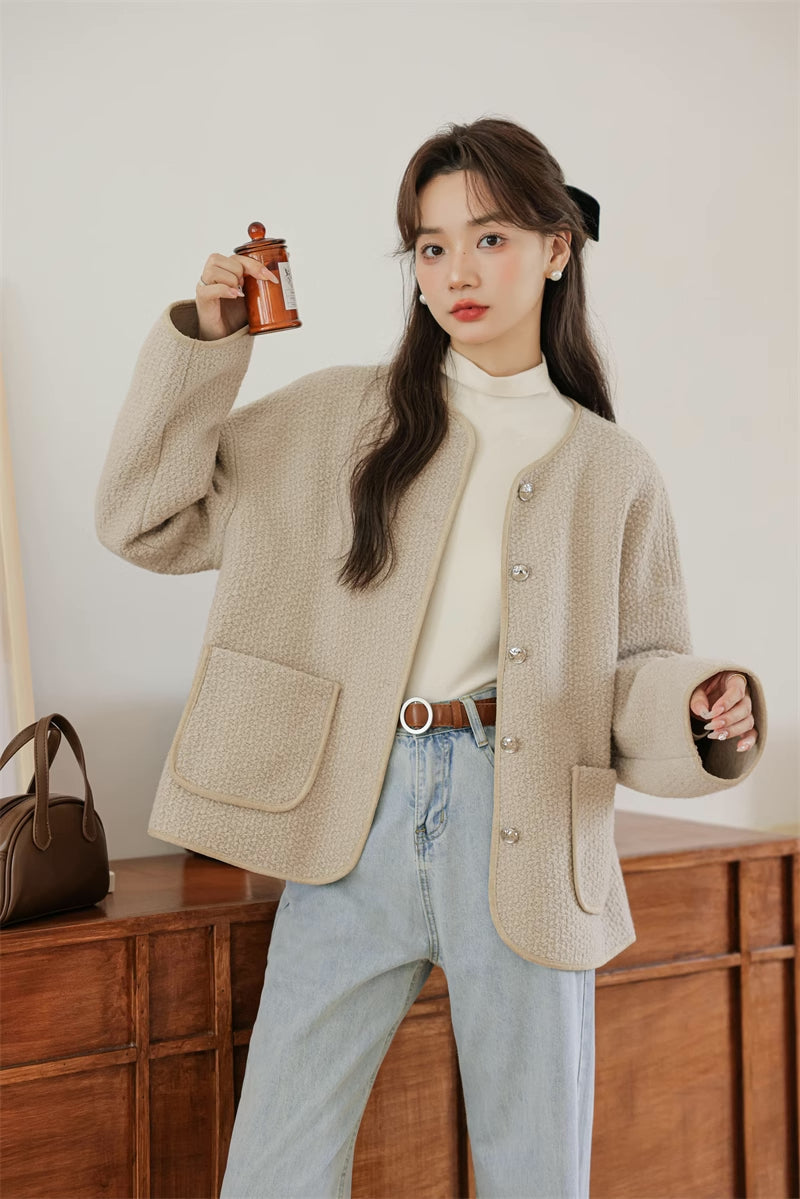 Boucle Knit Jacket