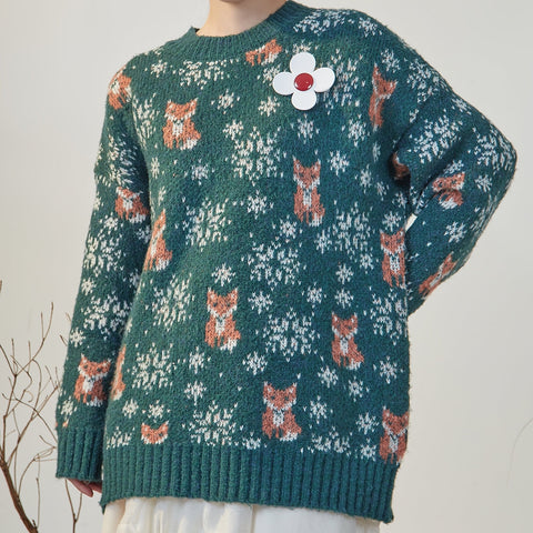 Winter-Fuchspullover