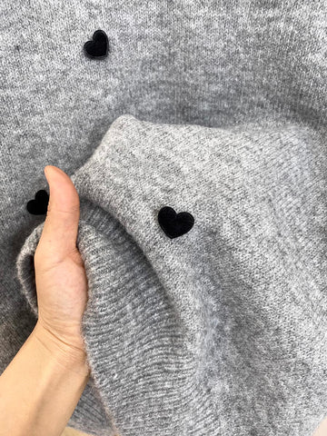 Polka Hearts Sweater