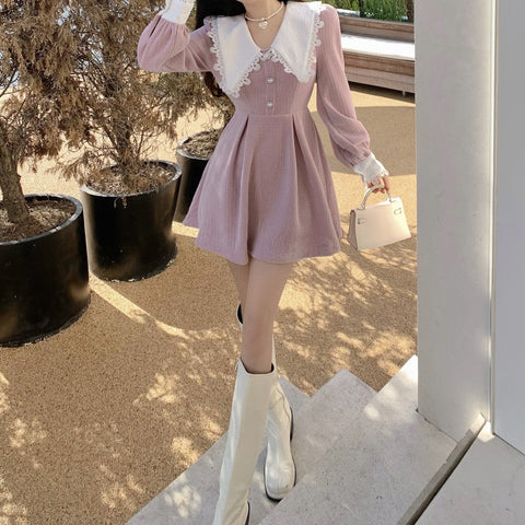 Sweet Love Peter Pan Knit Dress