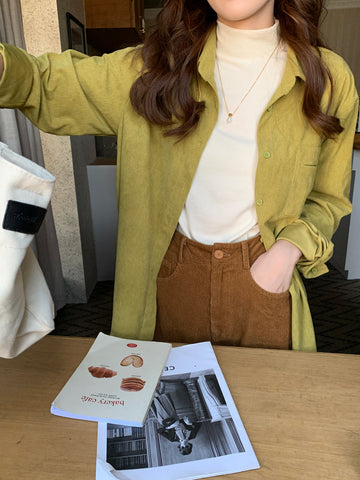 Corduroy Button Up Shirt