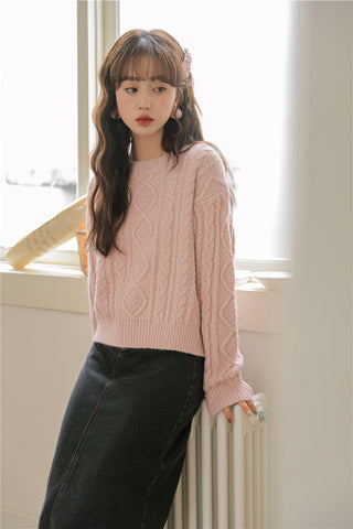 Basic Cable Knit Sweater