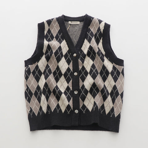 Autumn Argyle Plaid Vest