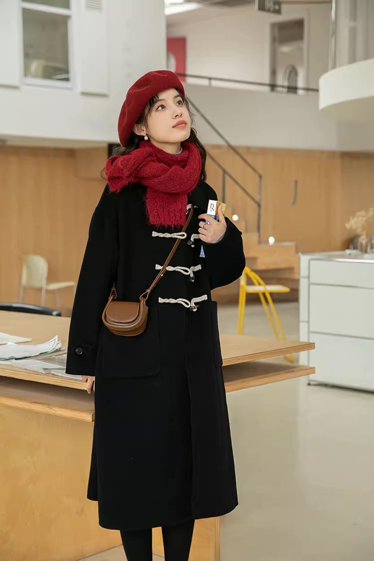 Basic Toggle Button Midi Coat