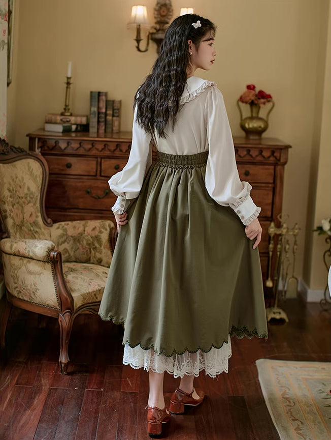Conjunto de blusa y falda Evergarden