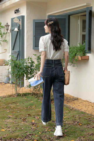 Country Daisy Embroidered Pocket Jeans