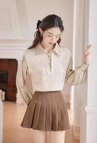 Easy Breezy Twofer Blouse Vest