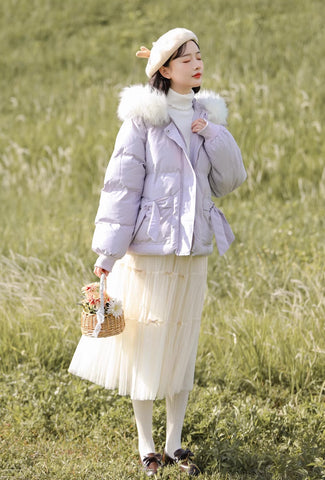 Little Bow Puffer Jacket