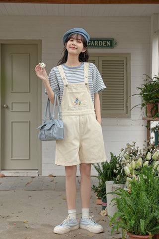 Rabbit Walks Short Overalls