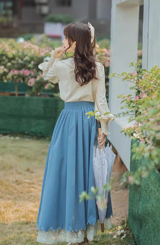 Conjunto de blusa y falda Evergarden
