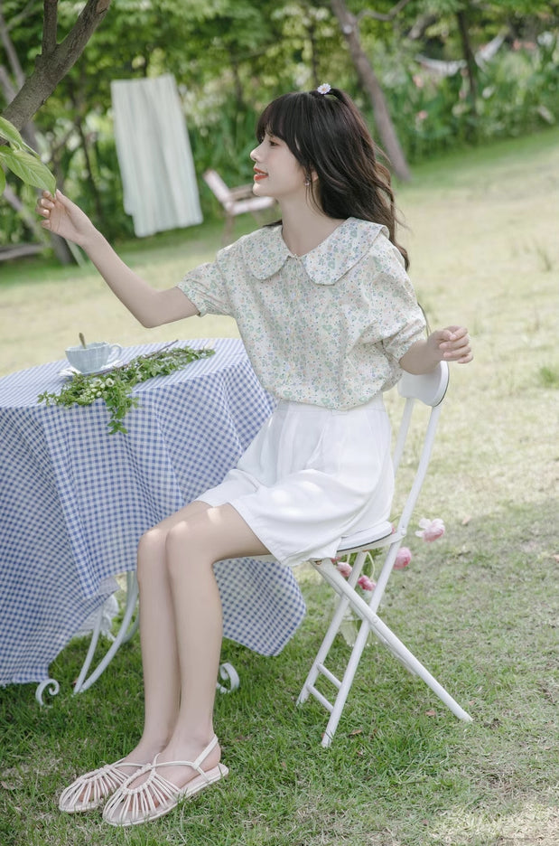Blusa de jardín pastel