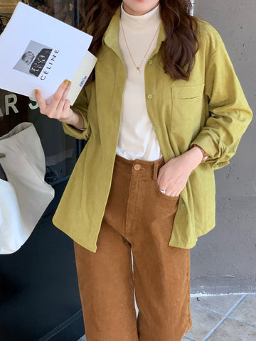 Corduroy Button Up Shirt