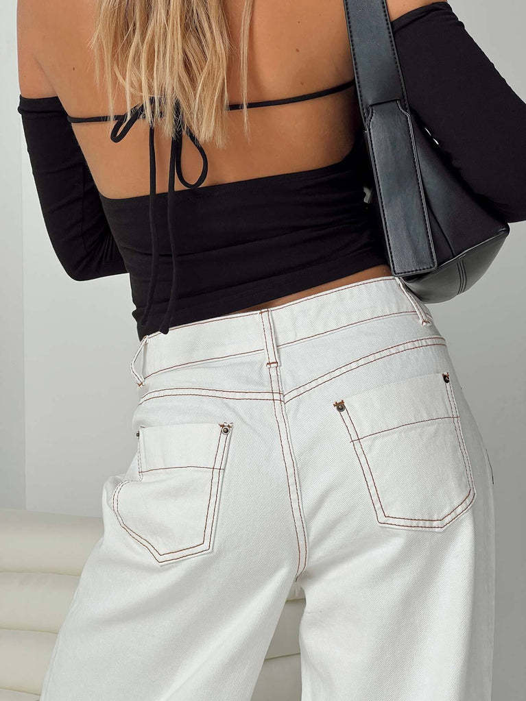 Relaxed Loose Denim Trousers