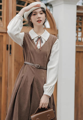 Basic Twofer Pinafore Dress