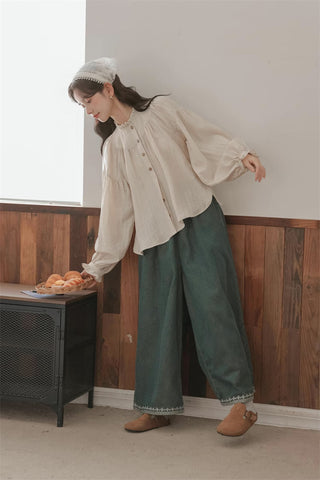 Marshmallow Puff Sleeve Blouse