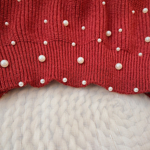 Pearl Cropped Sweater