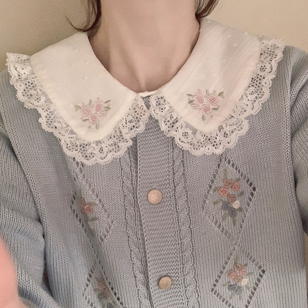 Camisa abotonada de Peter Pan con rosas