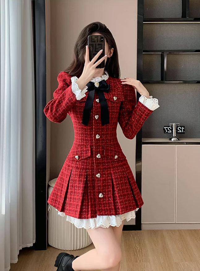 Ruby Love Tweed-Minikleid