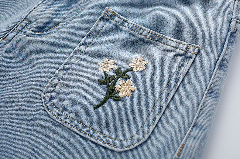 Posy Pockets Embroidered Shorts