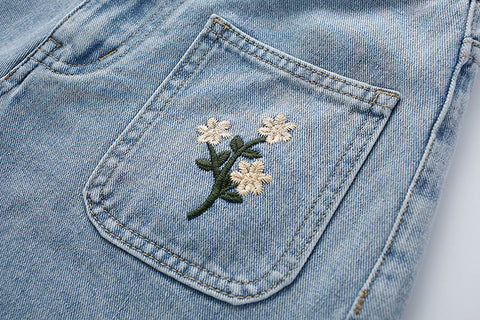 Posy Pockets Embroidered Shorts