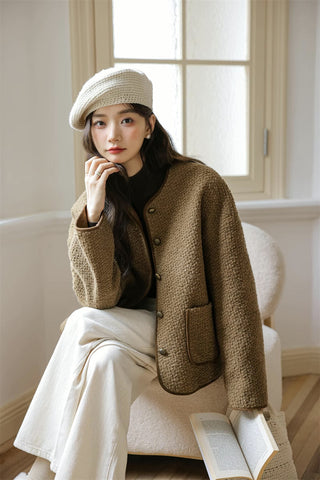 Boucle Knit Jacket