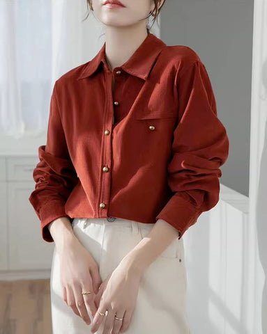Maple Woven Button Up Shirt