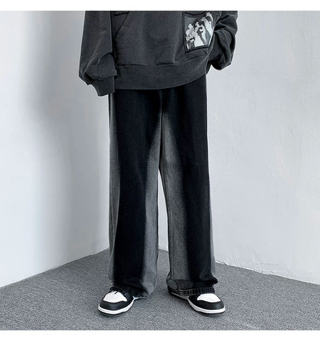 Baggy-Boyfriendjeans im Batik-Look