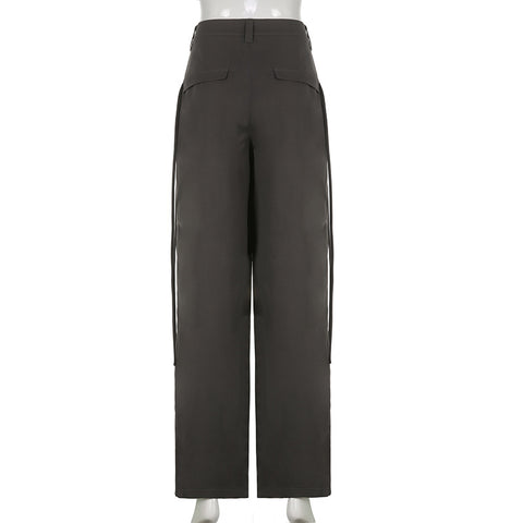 Cross Over Pleated Tailored Pants