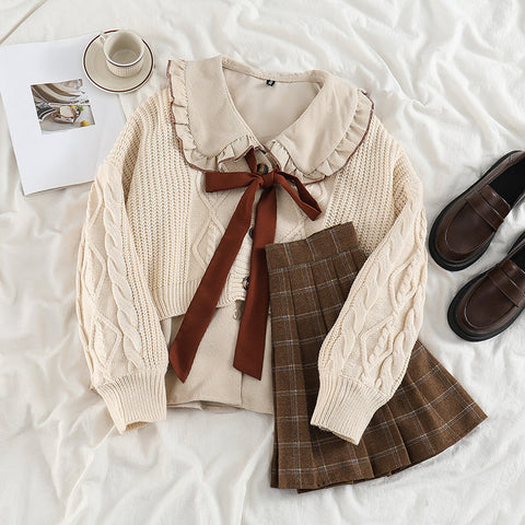 Peter Pan Collar Button Up Shirt