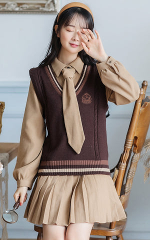 Prep School Vest & Dress Set