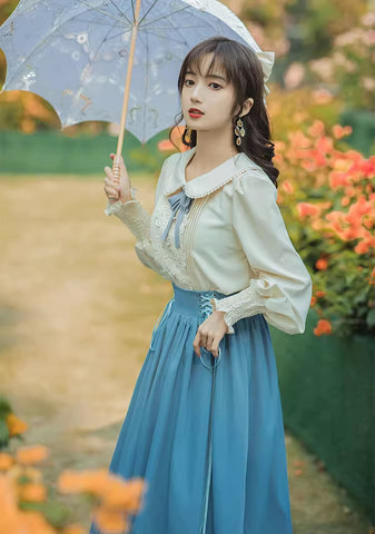 Conjunto de blusa y falda Evergarden