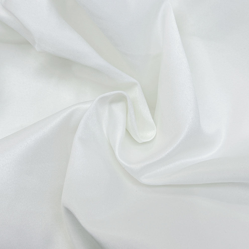 Pleated fluffy satin high waist skirt