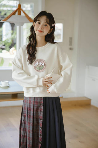Sudadera de tulipán de crochet